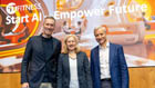 Daniel Terzenbach (BA), Yvonne Kohlmann (BDA) und Jean-Philippe Courtois (Microsoft) 